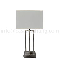 Brushed nickel desk lamp
