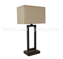 Powder coated table lamp