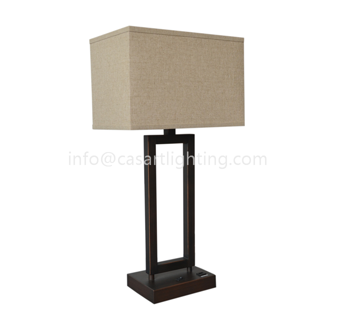 Powder coated table lamp