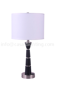 Wood table lamp