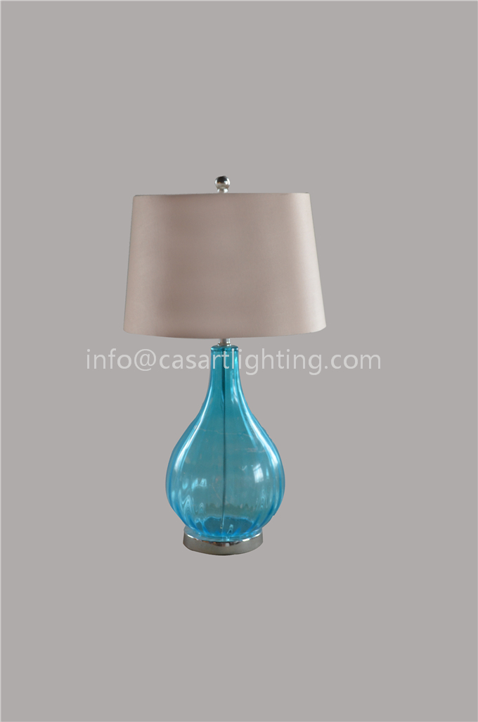 Glass table lamp