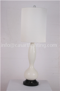 Polyresin table lamp